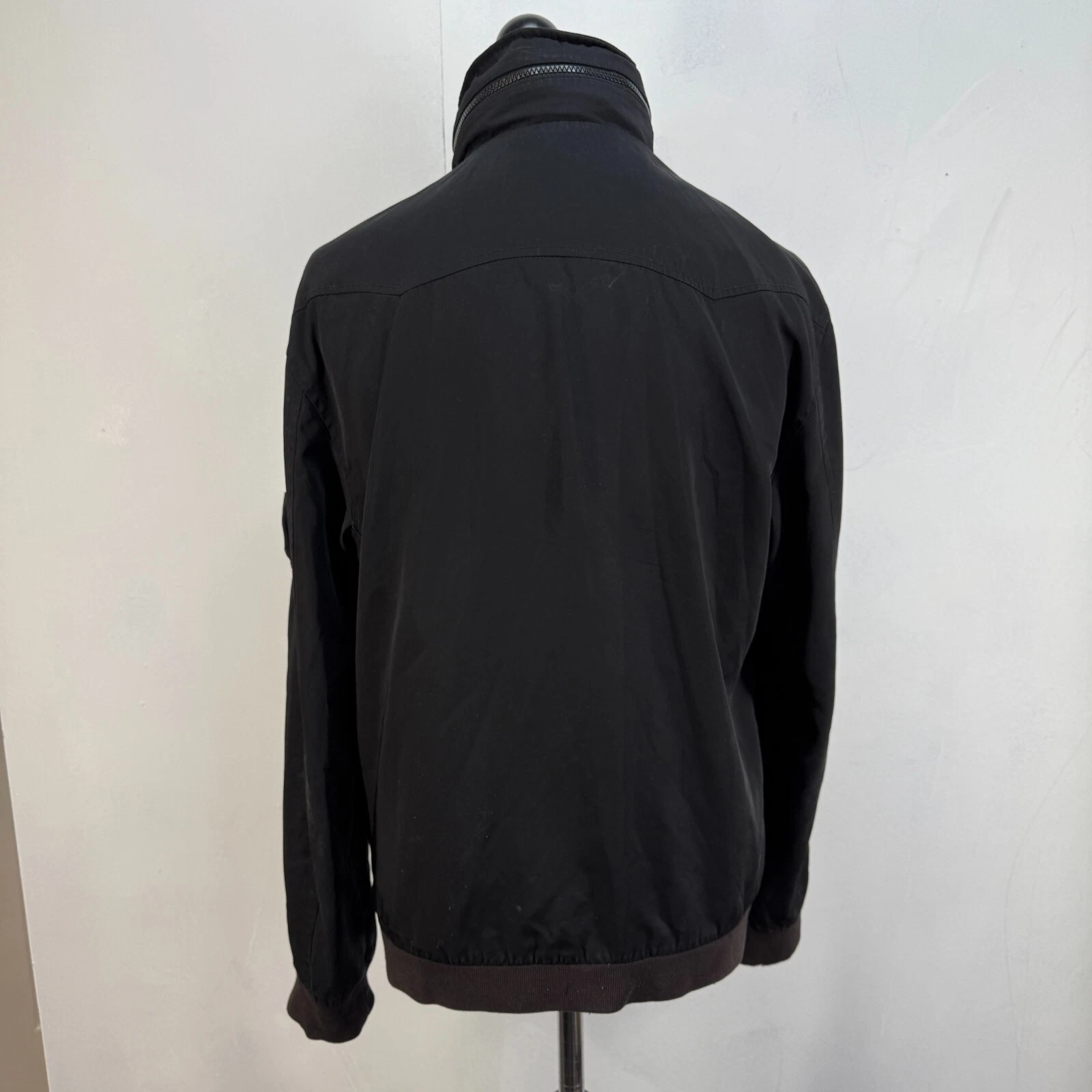 Giacca Levis Coach Nera Uomo Taglia Large Impermeabile Softshell con Cappuccio Stow