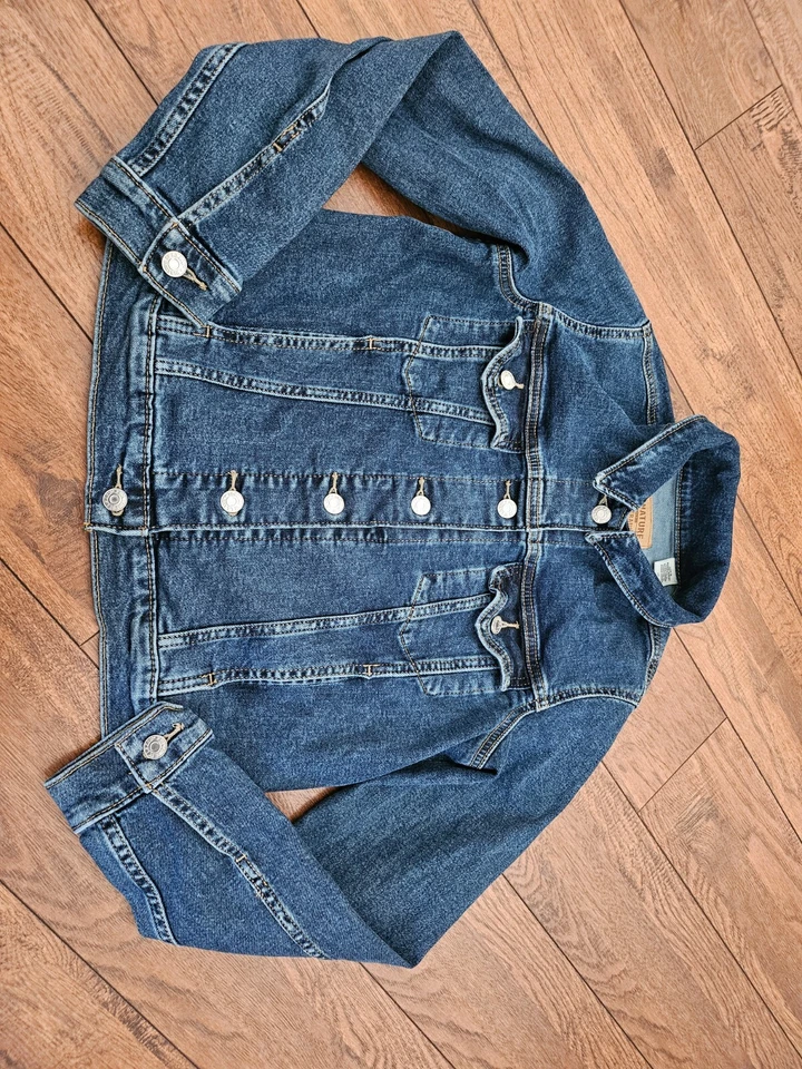 Chaqueta vaquera LEVI STRAUSS Signature Denim para niñas talla grande etiqueta de cuero de camionero Foto 2 de 4