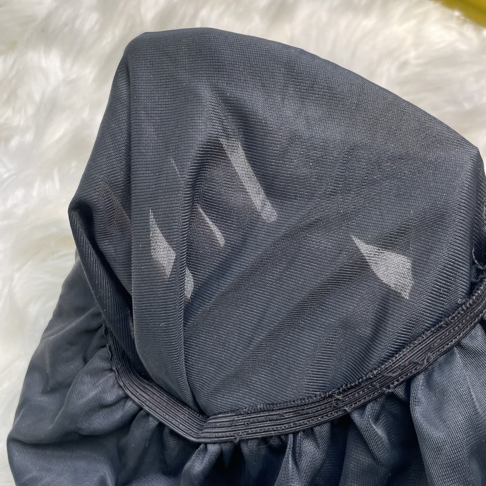 Vintage Xistacraft By Superior Black Nylon Brief Panties Mushroom Style