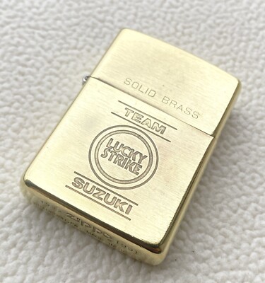 Zippo 【LUCKY 入れれ STRIKE】Solid Brass サイドロゴ