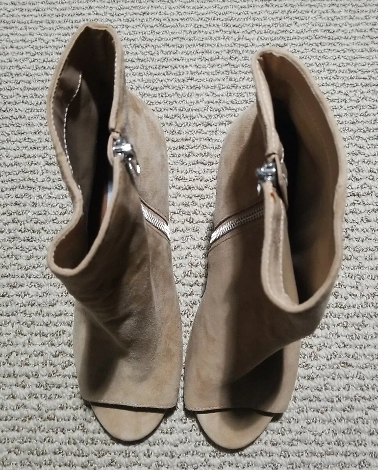 STEVE MADDEN Original Gamuza Ladee | Peep Toe Botties | Bronceado | Mujer’s Talla 9.5M Foto 3 de 4