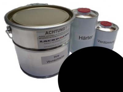 7 Liter Set 2K Epoxy Zinc Phosphate Primer Filler Black 9005 Lackpoint