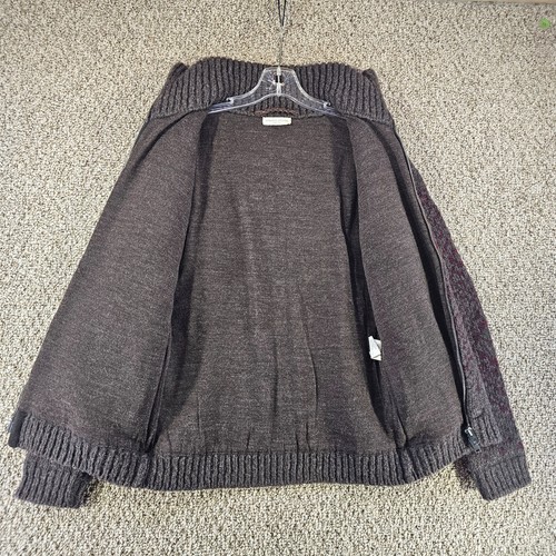 Roberto Collina Wool Alpaca Sweater Mens Medium 2 Way Full Zip High Neck Italy - Picture 4 of 12