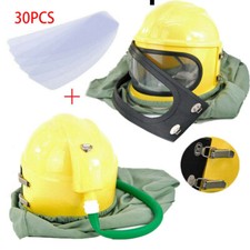 Safety Sandblast Helmet Sandblaster Sandblasting Hood Protector Gear+25PCS Lens