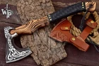 Custom Handmade Carbon Steel Tomahawk Axe Viking Hunting Vantage AXE Battle