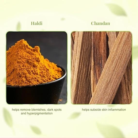 VLCC Ayurveda Skin Brightening Haldi & Chandan Face Wash -100ml Free Shipping - Image 4 of 4