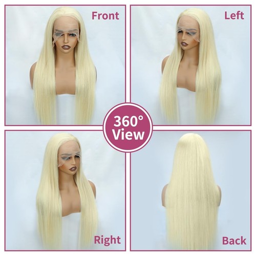 30 Zoll 613 13x6 Lace Front Perücke Echthaar 200 Dichte 613 Lace Front Wig Hum... - Bild 4 von 6