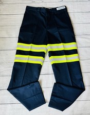 New Cintas Men's 30x32 Comfort Work Pants Flex High Visibility Reflective Navy