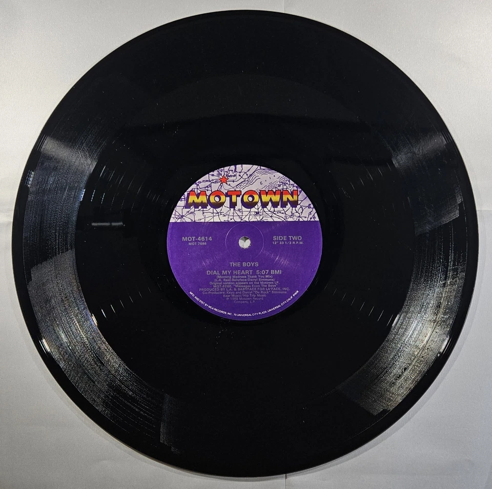 The Boys - Dial My Heart [1988 Used Vinyl Record 12" Single] Foto 4 de 4