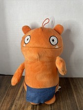 UGLYDOLLS Orange Plush Stuffed Toy With Blue Denim Waist Apron CLEAN Ugly Doll