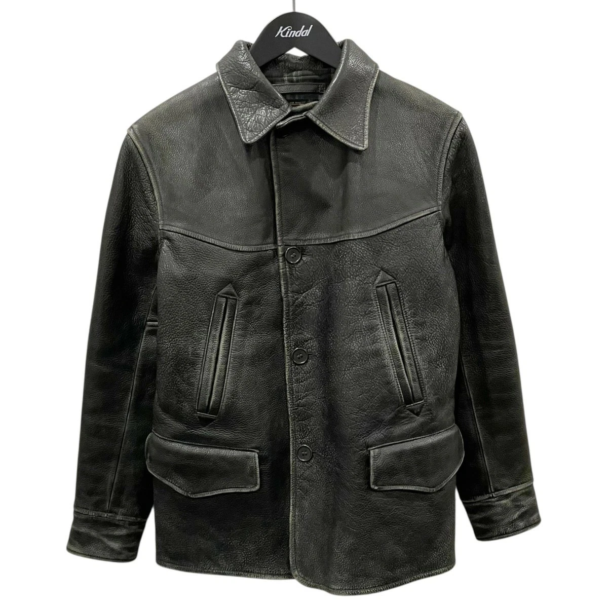RRL Black Leather Outer Shell Coats, Jackets & Vests for Men for