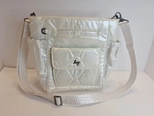 LUG TOSS Diamond Shoulder Bag Removable Crossbody Strap Plethora Of Pockets