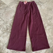 Roxy Women s Sz Medium Burgundy Fleece Pants ...