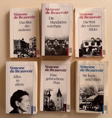 Simone de Beauvoir 6Stk. Buch Bücher Konvolut Rororo 