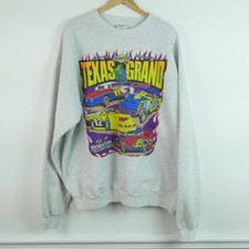 Vintage Y2K Crewneck 2XL Nascar Texas Grand Houston Raceway Park Racing Graphic