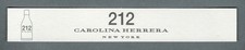 Carte publicitaire  - advertising card - 212 de Carolina Herrera