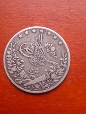 Imperium Osmańskie 5 Qirsh 1876 srebro 800/ 5.86g.Vz
