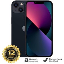 Apple iPhone 13 - 128 GB - Midnight Unlocked Smartphone - Very Good