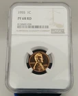 1955-P Lincoln Penny NGC PF 68 RD #20425