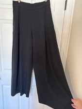 Madewell Black Wide Leg Pants Size 10 Elastic Back