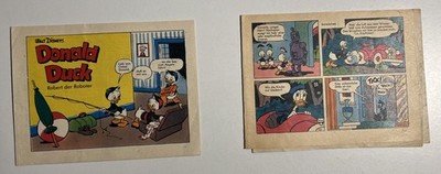 2 Micky Maus-Comicstreifen  Beilagen Robert der Roborter 1960  Walt Disney
