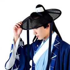 Mesh Top Hat with Black Ribbon Sturdy Versatile Cloth Lightweight Cap Adults