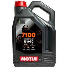 MOTUL 7100 15W50 Ester Synthetic 15W-50 4T Motorcycle Engine Oil - 4 Litres 4L