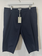 Pure Collection City Shorts Navy Blue Size 16 New With Tags