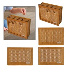 Caja de dinero de madera alcancía adorno vitrina bandeja decorativa banco para niños