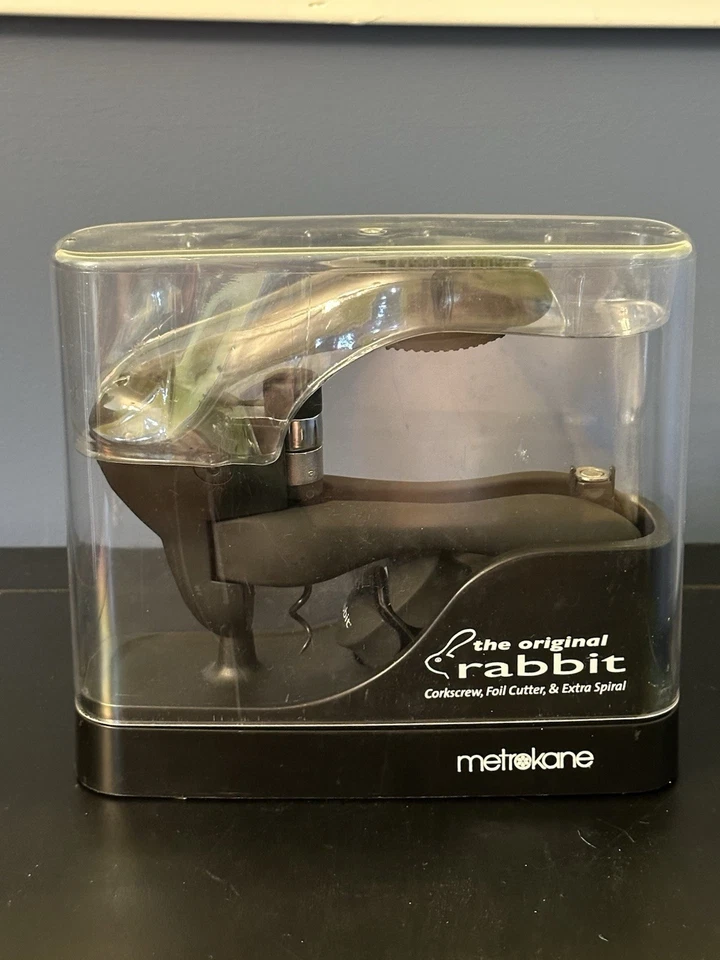 Abridor de botellas de vino The Original Rabbit Foil Cortador Extra Espiral Metrokane Foto 2 de 4