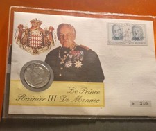 1960 5 FRANCS SILBER FRANCS MONACO ORIGINAL PRINCE RAINER IN VORZ&Uuml;GLICHER ZUSTAN