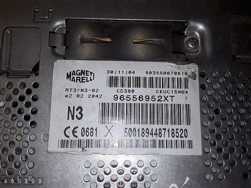 2005 PEUGEOT 307 AUTORADIO CD CODE FEHLT NAVI 96556952XT - Bild 3 von 4