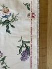 Vintage 2 Yards "Vacation" Waverly White Interior Slub Cotton Curtain Fabric — photo 4