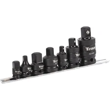 Titan 40167 7 Piece Impact Adapter & U-Joint Set