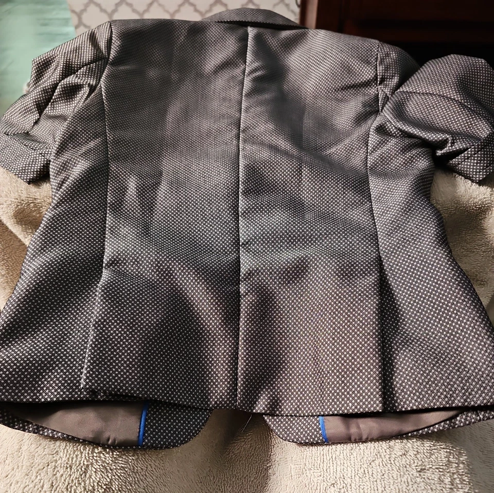 CHAQUETA DE TRAJE NUEVA CON ETIQUETAS ZONGLVWAN NIÑOS METALIZADA BRILLANTE 5-6 años TALLA 5 Foto 4 de 4