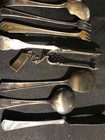 SILVER PLATED FLATWARE MIX WITH SALT N PEPPER SHAKERS  (PLEASE READ) — photo 5