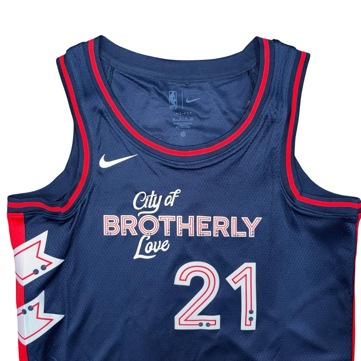 Nike Joel Embiid Philadelphia 76ers City Basketball Jersey, Size