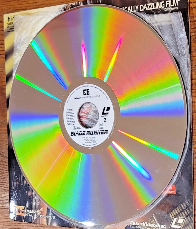 Scarce BLADE RUNNER Laserdisc (Embassy:1982) Deleted Violent Scenes FINE PLUS - Image 4 of 4