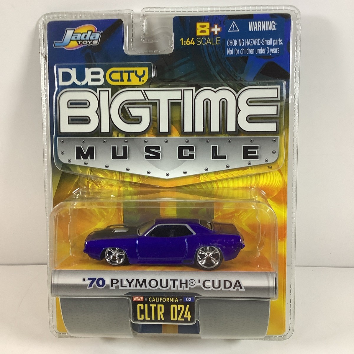 2005 JADA TOYS DUB CITY BIG TIME MUSCLE '70 PLYMOUTH CUDA! BLUE