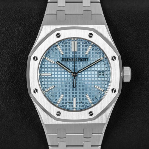 Audemars Piguet Royal Oak Blue Men's Watch - 15550ST.OO.1356ST.08