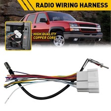 Fit CHEVY Silverado 1999-02 Stereo Wire Harness+Antenna Converter Adapter Set
