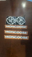OEM Mongoose Bike Decal Lot 5 Decals All Original Manufacturer Products