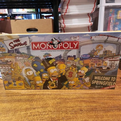 Vintage 2001 Hasbro Monopoly The Simpsons Edition Board Game NEW Sealed