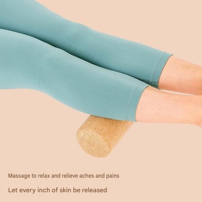 Earthy Yellow Cork Fitness Roller Dichte Konstruktion für Langzeitgebrauch