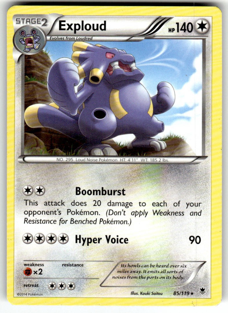 Exploud 85/119 Rare Phantom Forces Pokemon LP