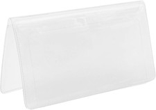 Clear Vinyl Checkbook Cover, Top Tear Personal VInyl Checkbook Cover