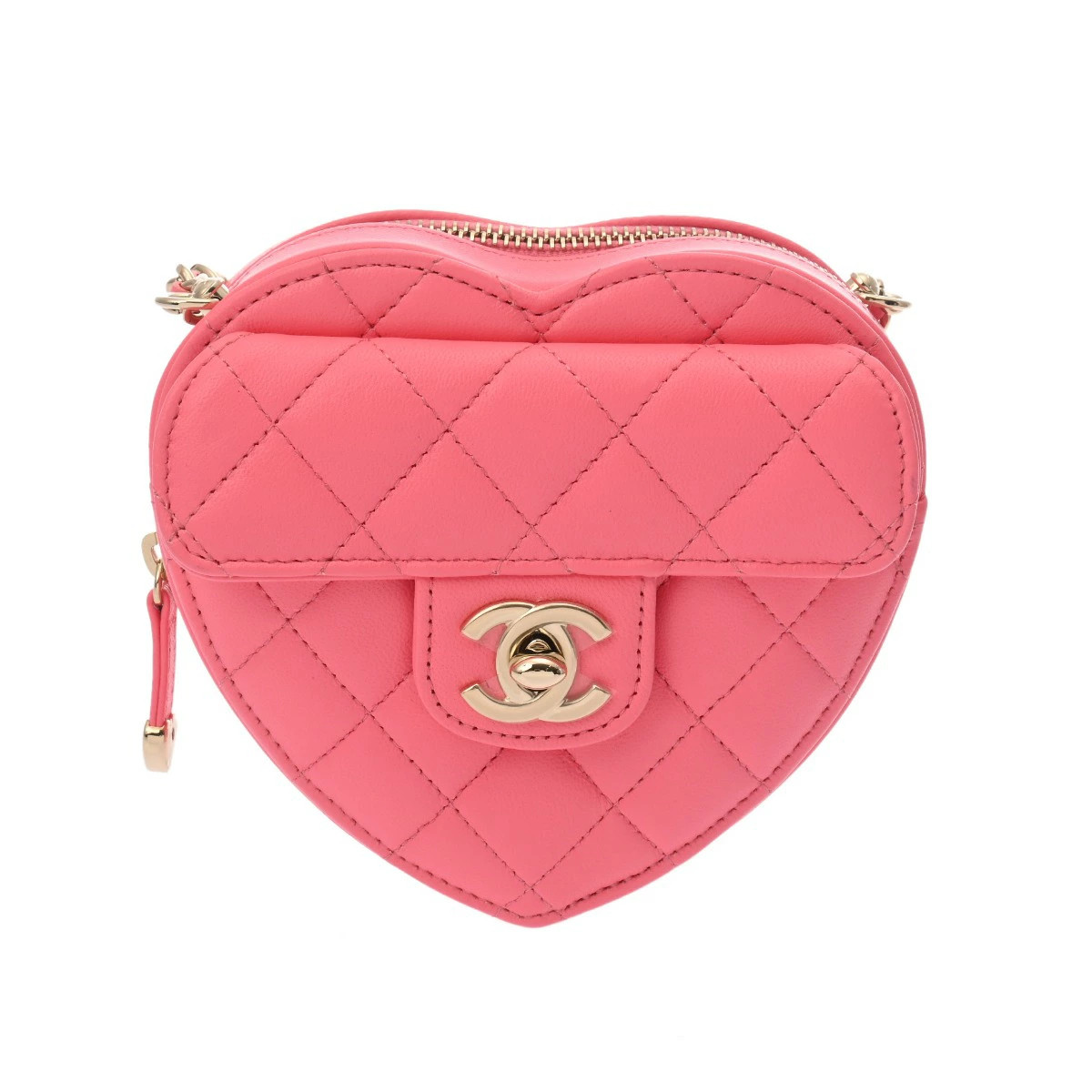 Chanel Matelasse Lambskin Chain Clutch Shoulder Bag Ap2784 r3_0810