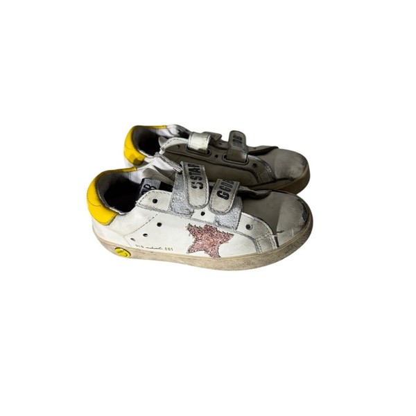 Tenis Golden Goose Old School de Cuero Desgastado para Niños EU 24 US 8 3