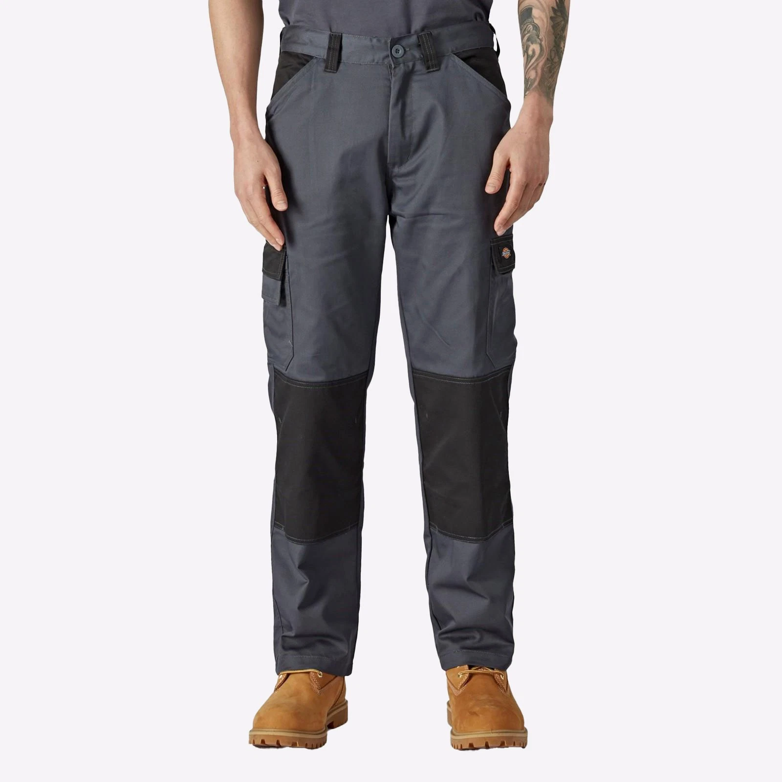 Dickies Mens Everyday Pockets Workwear Pants Cargo Trousers (Short Leg) Grey