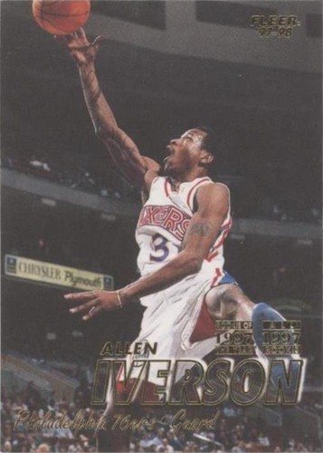 1997-98 TOPPS FINEST MASTERS W/ COATING - ALLEN IVERSON SIXERS